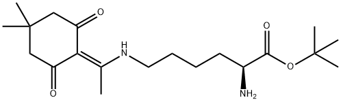 L-Lysine, N6-[1-(4,4-dimethyl-2,6-dioxocyclohexylidene)ethyl]-, 1,1-dimethylethyl ester,2694058-24-5,结构式