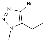 1H-1,2,3-Triazole, 4-bromo-5-ethyl-1-methyl- Struktur