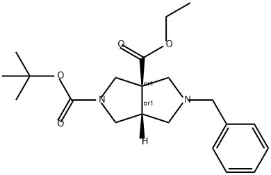 2696257-44-8 REL-(3AS,6AS)-5-苄基四氢吡咯并[3,4-C]吡咯-2,3A(1H,3H)-二羧酸叔丁酯乙酯