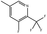 Pyridine, 3-fluoro-5-methyl-2-(trifluoromethyl)- Structure