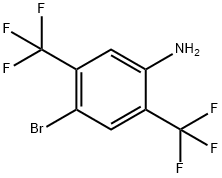 Benzenamine, 4-bromo-2,5-bis(trifluoromethyl)- Struktur