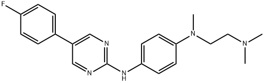 1,4-Benzenediamine, N1-[2-(dimethylamino)ethyl]-N4-[5-(4-fluorophenyl)-2-pyrimidinyl]-N1-methyl- Structure