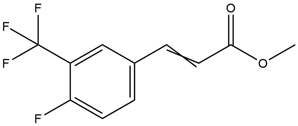 Methyl 3-[4-fluoro-3-(trifluoromethyl)phenyl]-2-propenoate,2699651-94-8,结构式