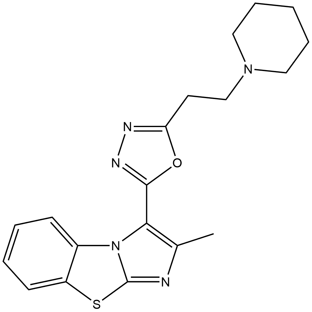 2699749-60-3 2-Methyl-3-[5-[2-(1-piperidinyl)ethyl]-1,3,4-oxadiazol-2-yl]imidazo[2,1-b]benzothiazole