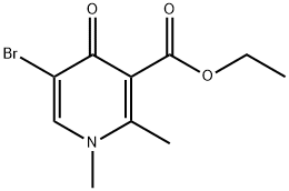 Ethyl 5-bromo-1,4-dihydro-1,2-dimethyl-4-oxo-3-pyridinecarboxylate Structure