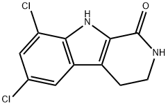 1H-Pyrido[3,4-b]indol-1-one, 6,8-dichloro-2,3,4,9-tetrahydro-