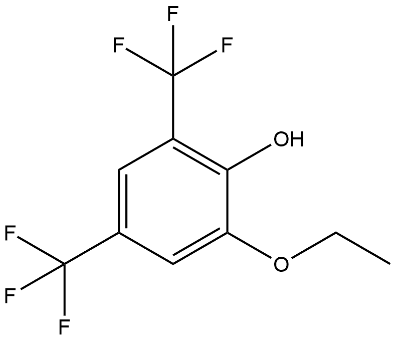 2-Ethoxy-4,6-bis(trifluoromethyl)phenol Struktur