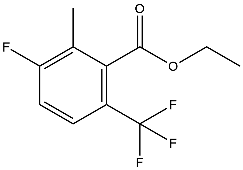 Ethyl 3-fluoro-2-methyl-6-(trifluoromethyl)benzoate Structure