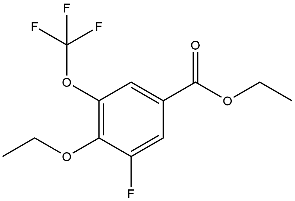 Ethyl 4-ethoxy-3-fluoro-5-(trifluoromethoxy)benzoate,2701612-46-4,结构式