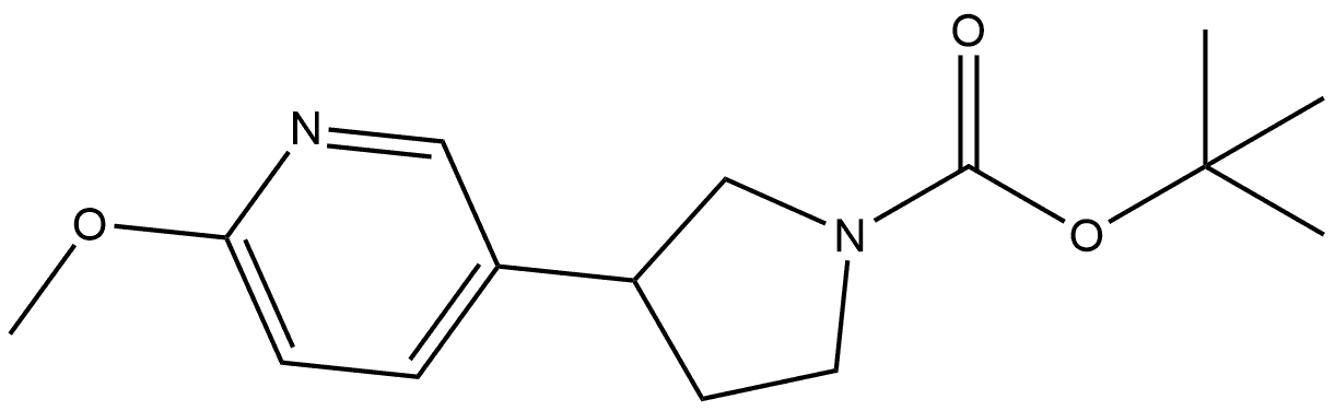 5-(1-Boc-3-pyrrolidinyl)-2-methoxypyridine Structure