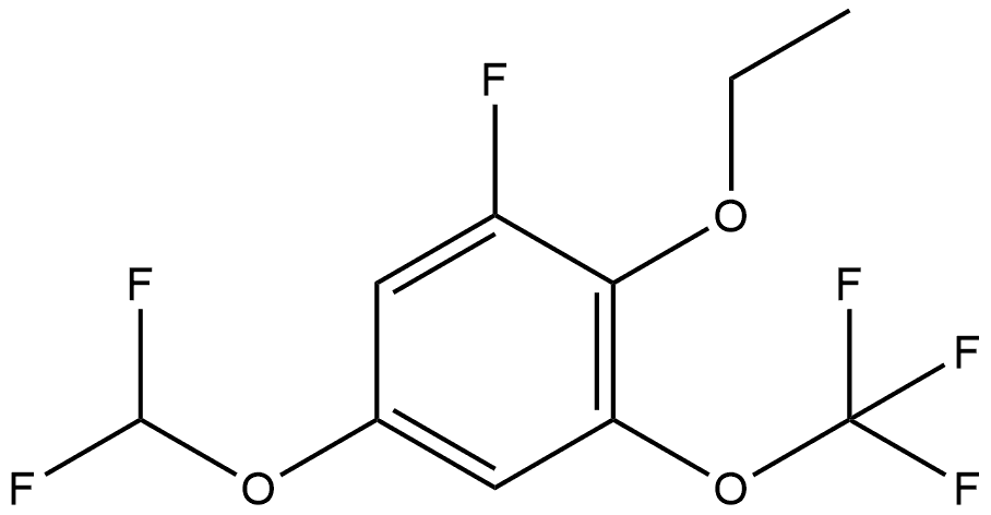 5-(Difluoromethoxy)-2-ethoxy-1-fluoro-3-(trifluoromethoxy)benzene Structure