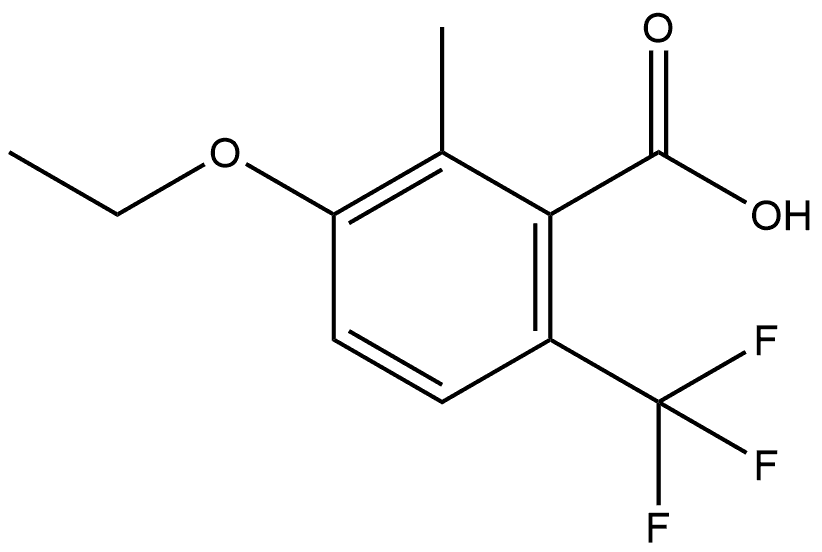 3-Ethoxy-2-methyl-6-(trifluoromethyl)benzoic acid Structure