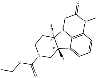 1H-?Pyrido[3',?4':4,?5]?pyrrolo[1,?2,?3-?de]?quinoxaline-?8(7H)?-?carboxylic acid, 2,?3,?6b,?9,?10,?10a-?hexahydro-?3-?methyl-?2-?oxo-?, ethyl ester, (6bR,?10aR)?-?rel-,2702323-64-4,结构式