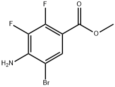 Benzoic acid, 4-amino-5-bromo-2,3-difluoro-, methyl ester Struktur