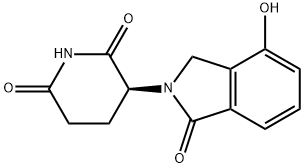 2,6-Piperidinedione, 3-(1,3-dihydro-4-hydroxy-1-oxo-2H-isoindol-2-yl)-, (3S)- Struktur