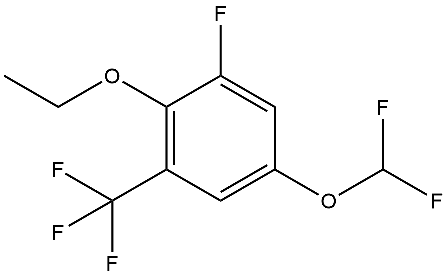 5-(Difluoromethoxy)-2-ethoxy-1-fluoro-3-(trifluoromethyl)benzene Structure