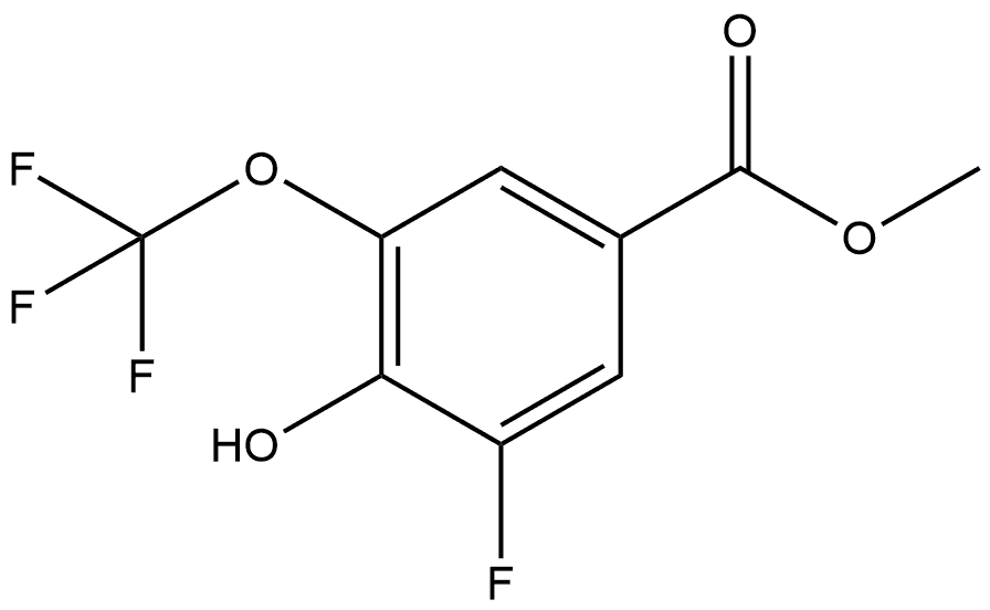 Methyl 3-fluoro-4-hydroxy-5-(trifluoromethoxy)benzoate Structure