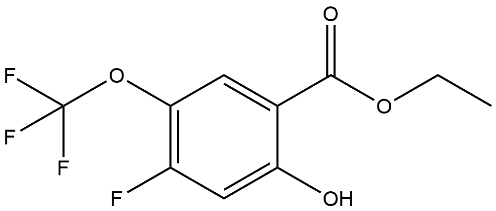 Ethyl 4-fluoro-2-hydroxy-5-(trifluoromethoxy)benzoate Structure