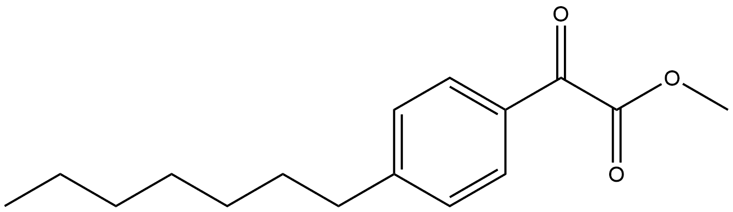 Methyl 4-heptyl-α-oxobenzeneacetate Structure