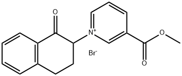 Pyridinium, 3-(methoxycarbonyl)-1-(1,2,3,4-tetrahydro-1-oxo-2-naphthalenyl)-, bromide (1:1) 结构式