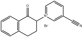 Pyridinium, 3-cyano-1-(1,2,3,4-tetrahydro-1-oxo-2-naphthalenyl)-, bromide (1:1)|