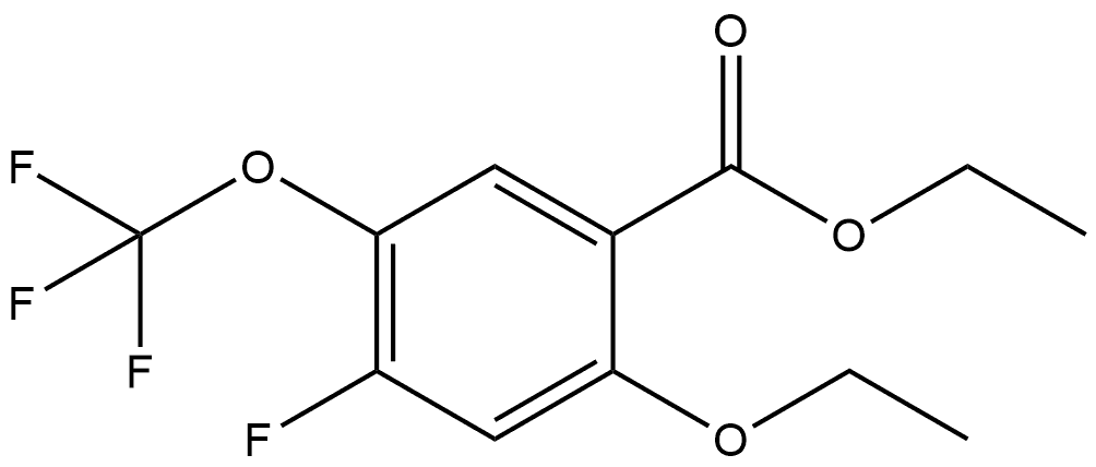 Ethyl 2-ethoxy-4-fluoro-5-(trifluoromethoxy)benzoate Structure