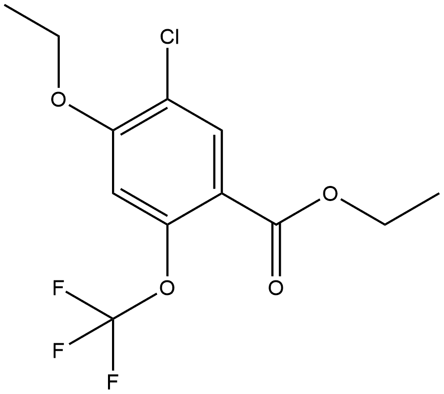 Ethyl 5-chloro-4-ethoxy-2-(trifluoromethoxy)benzoate,2703218-68-0,结构式