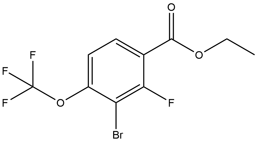 Ethyl 3-bromo-2-fluoro-4-(trifluoromethoxy)benzoate Structure