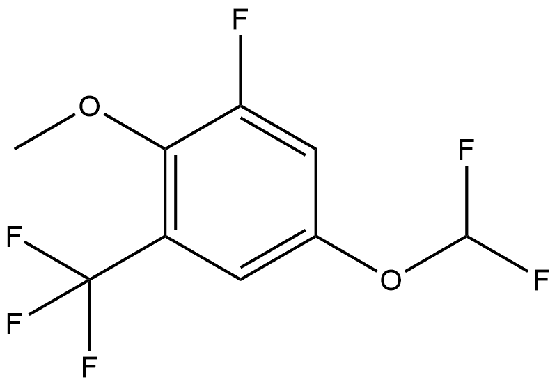 5-(Difluoromethoxy)-1-fluoro-2-methoxy-3-(trifluoromethyl)benzene Structure