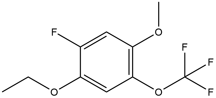 1-Ethoxy-2-fluoro-4-methoxy-5-(trifluoromethoxy)benzene Struktur