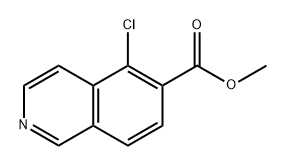 5-氯异喹啉-6-羧酸甲酯 结构式