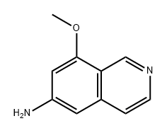 6-Isoquinolinamine, 8-methoxy- Structure