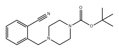 4-(2-氰基苄基)哌嗪-1-羧酸叔丁酯, 2703756-90-3, 结构式