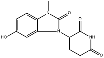 3-(6-羟基-3-甲基-2-氧代-2,3-二氢-1H-苯并[D]咪唑-1-基)哌啶-2,6-二酮,2703760-93-2,结构式