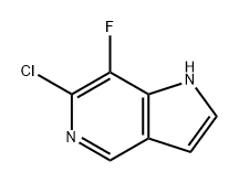 1H-Pyrrolo[3,2-c]pyridine, 6-chloro-7-fluoro- Structure