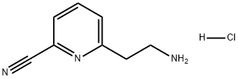 2-Pyridinecarbonitrile, 6-(2-aminoethyl)-, hydrochloride (1:1) Structure