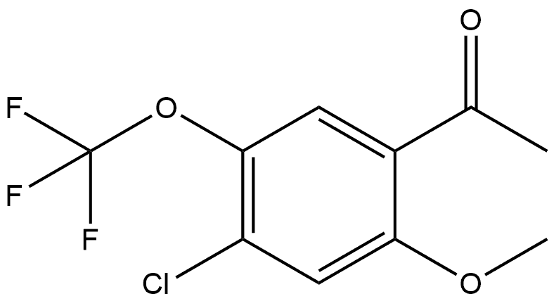 1-[4-Chloro-2-methoxy-5-(trifluoromethoxy)phenyl]ethanone Structure