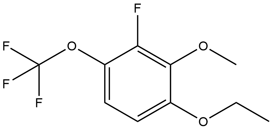 1-Ethoxy-3-fluoro-2-methoxy-4-(trifluoromethoxy)benzene,2703849-48-1,结构式