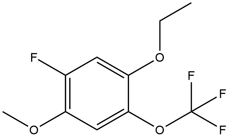 1-Ethoxy-5-fluoro-4-methoxy-2-(trifluoromethoxy)benzene Structure