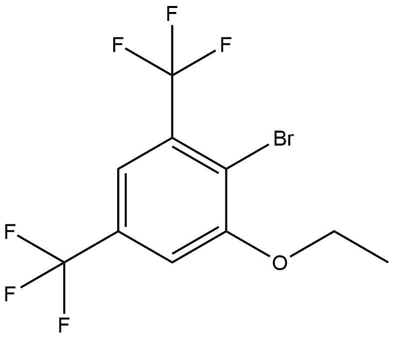 2-Bromo-1-ethoxy-3,5-bis(trifluoromethyl)benzene 结构式