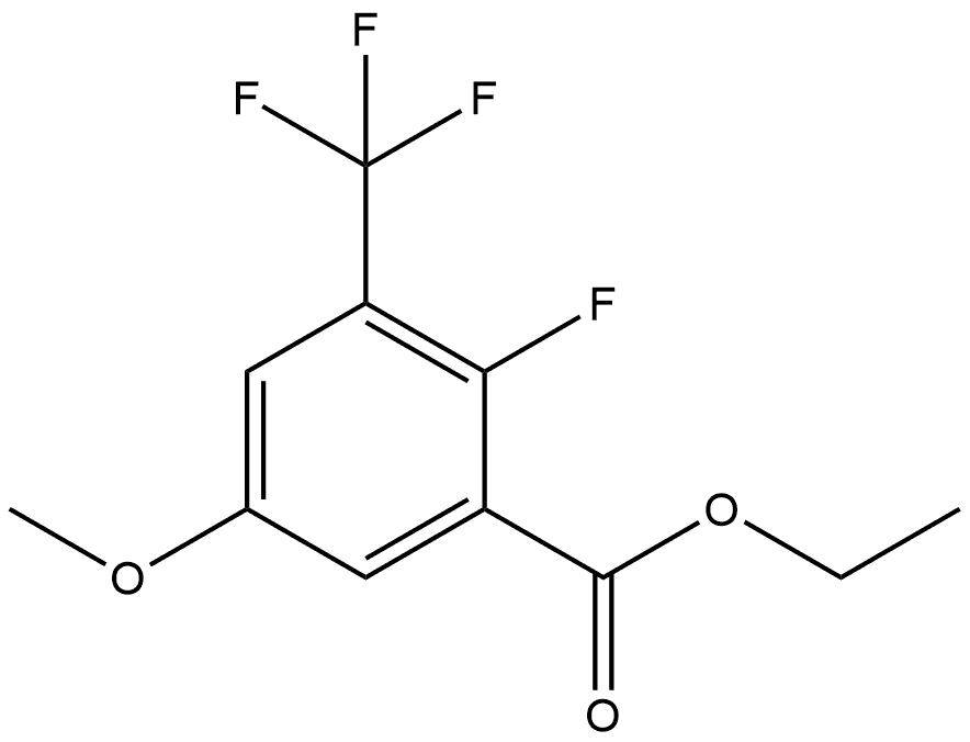 Ethyl 2-fluoro-5-methoxy-3-(trifluoromethyl)benzoate,2704506-13-6,结构式