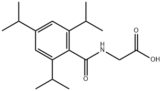 Glycine, N-[2,4,6-tris(1-methylethyl)benzoyl]- Structure