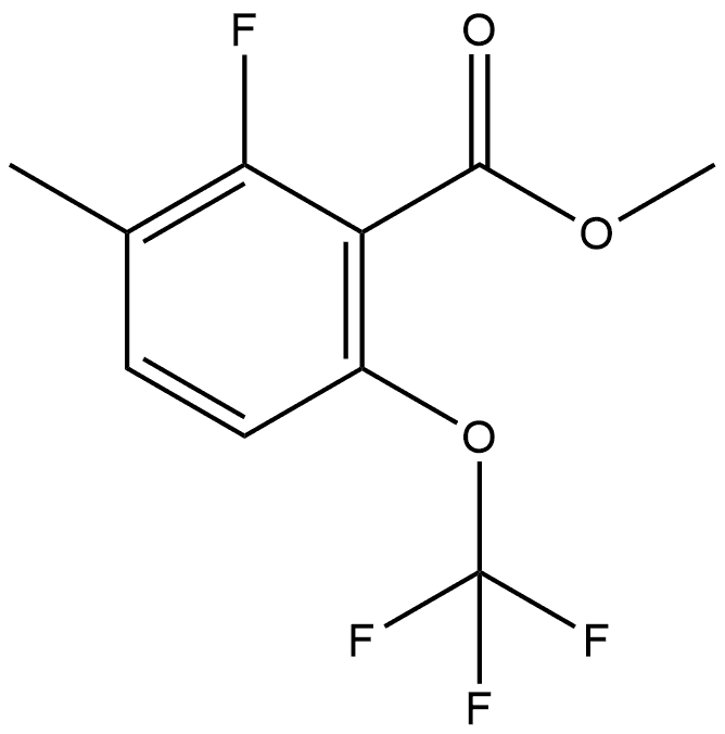 methyl 2-fluoro-3-methyl-6-(trifluoromethoxy)benzoate Structure