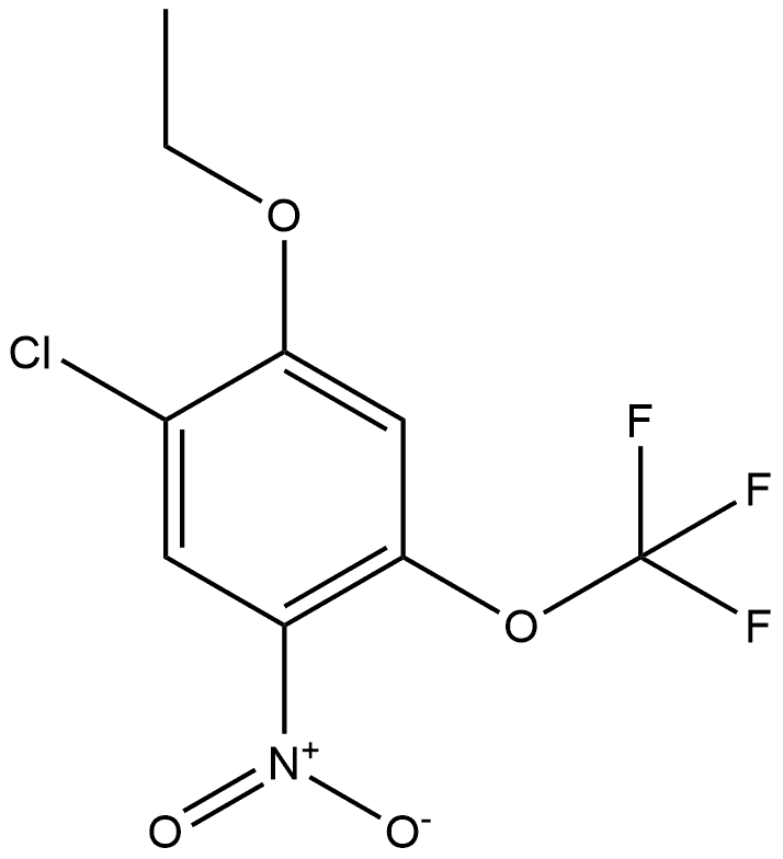 1-chloro-2-ethoxy-5-nitro-4-(trifluoromethoxy)benzene 结构式