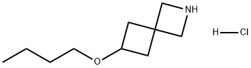2-Azaspiro[3.3]heptane, 6-butoxy-, hydrochloride (1:1) Struktur
