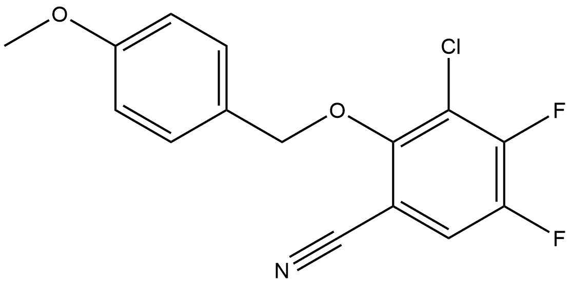 2705389-73-5 3-Chloro-4,5-difluoro-2-[(4-methoxyphenyl)methoxy]benzonitrile