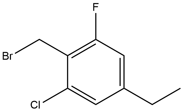 2-(Bromomethyl)-1-chloro-5-ethyl-3-fluorobenzene Structure