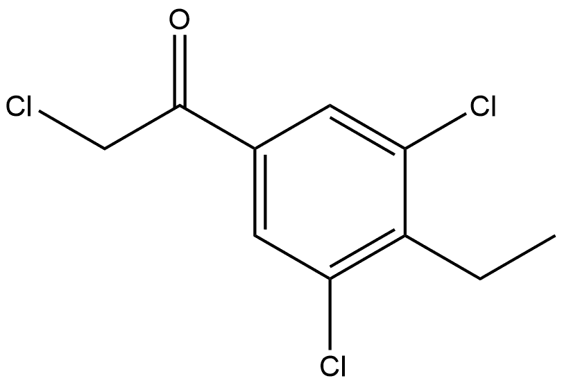2-Chloro-1-(3,5-dichloro-4-ethylphenyl)ethanone,2705799-15-9,结构式