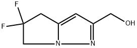 (5,5-二氟-5,6-二氢-4H-吡咯并[1,2-B]吡唑-2-基)甲醇,2705870-89-7,结构式