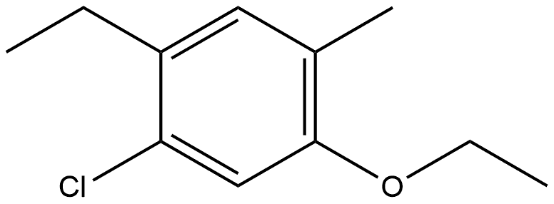 1-Chloro-5-ethoxy-2-ethyl-4-methylbenzene Structure